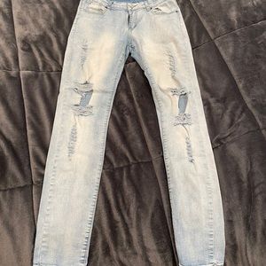 Men’s Distressed Skinny Fit Jeans Size 30
